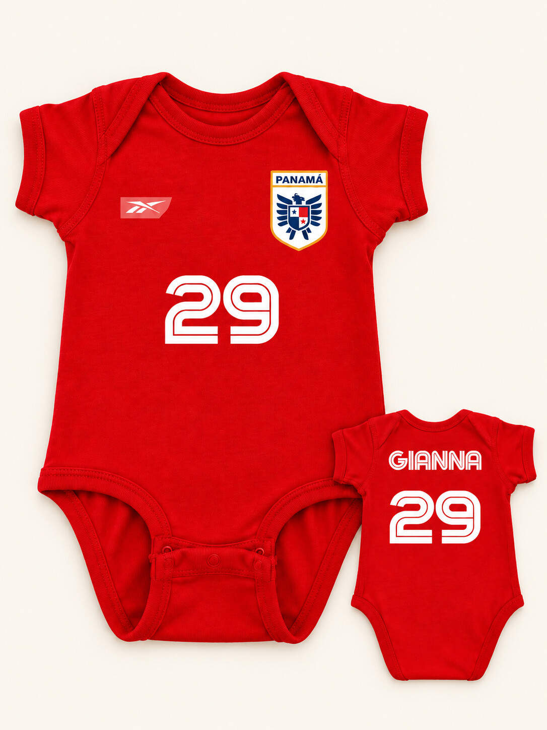 Body para bebé: Panamá rojo