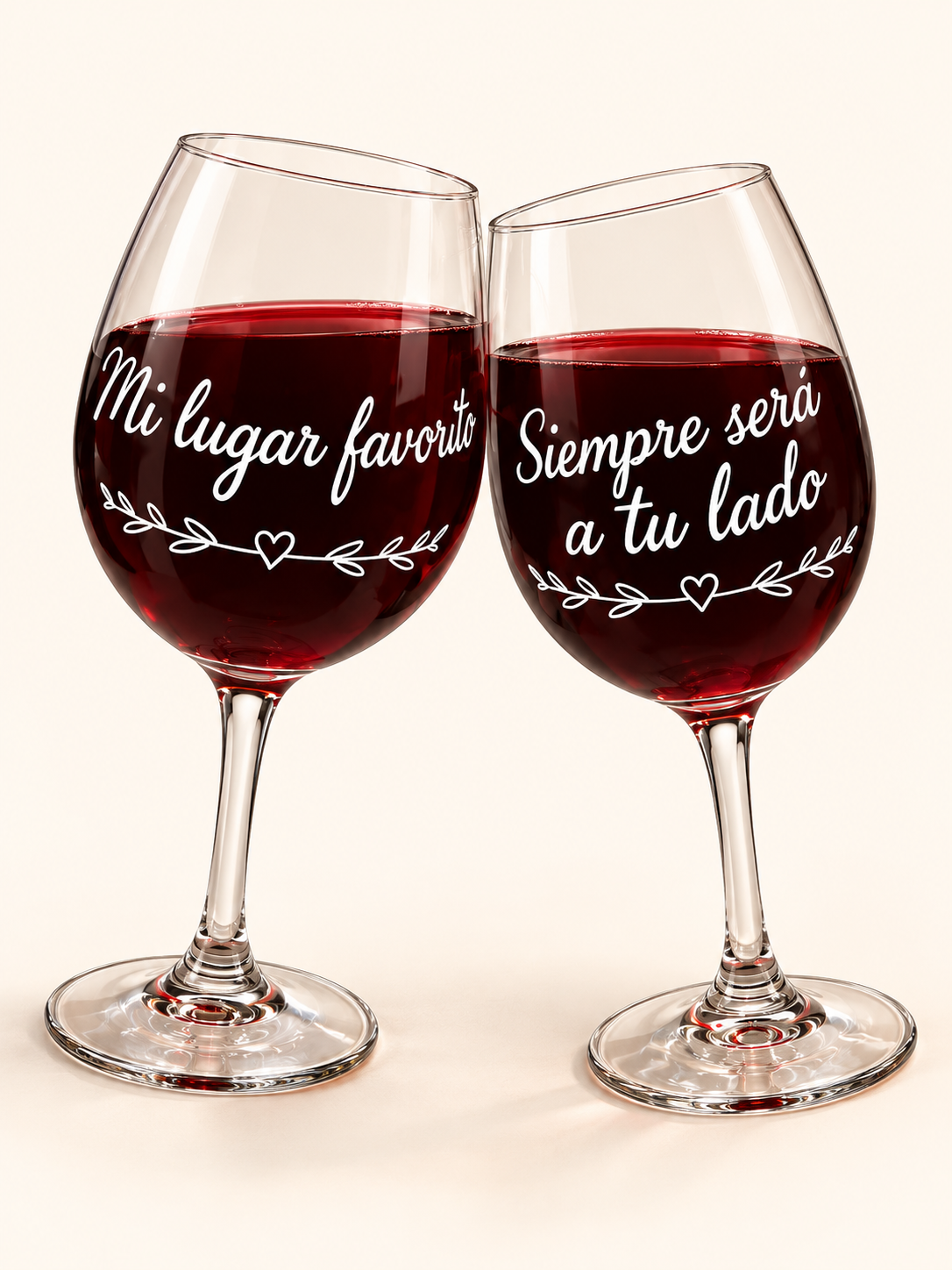 Copas personalizadas para una pareja