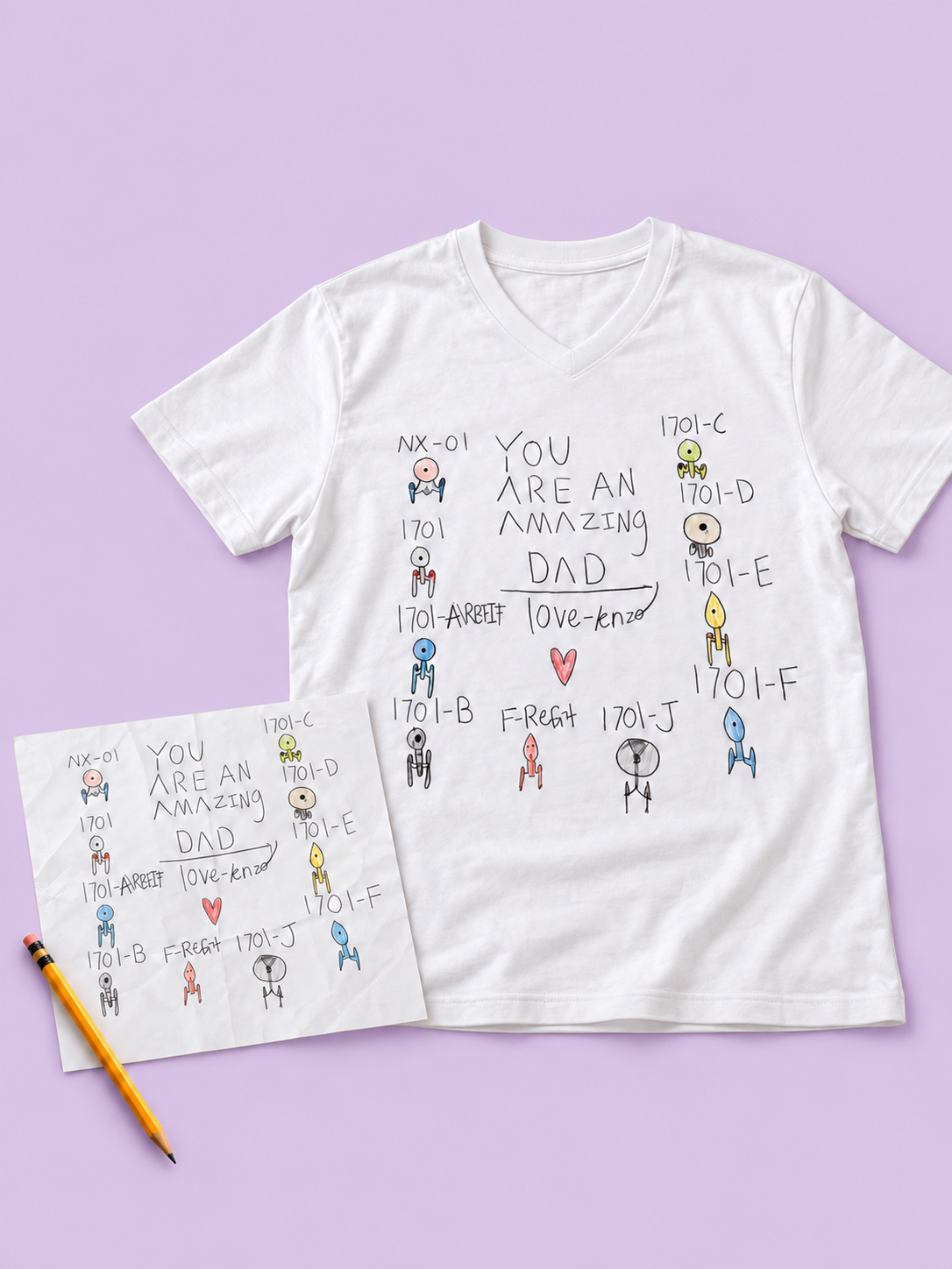 Lleva los dibujos de tus hijos en una T-shirt