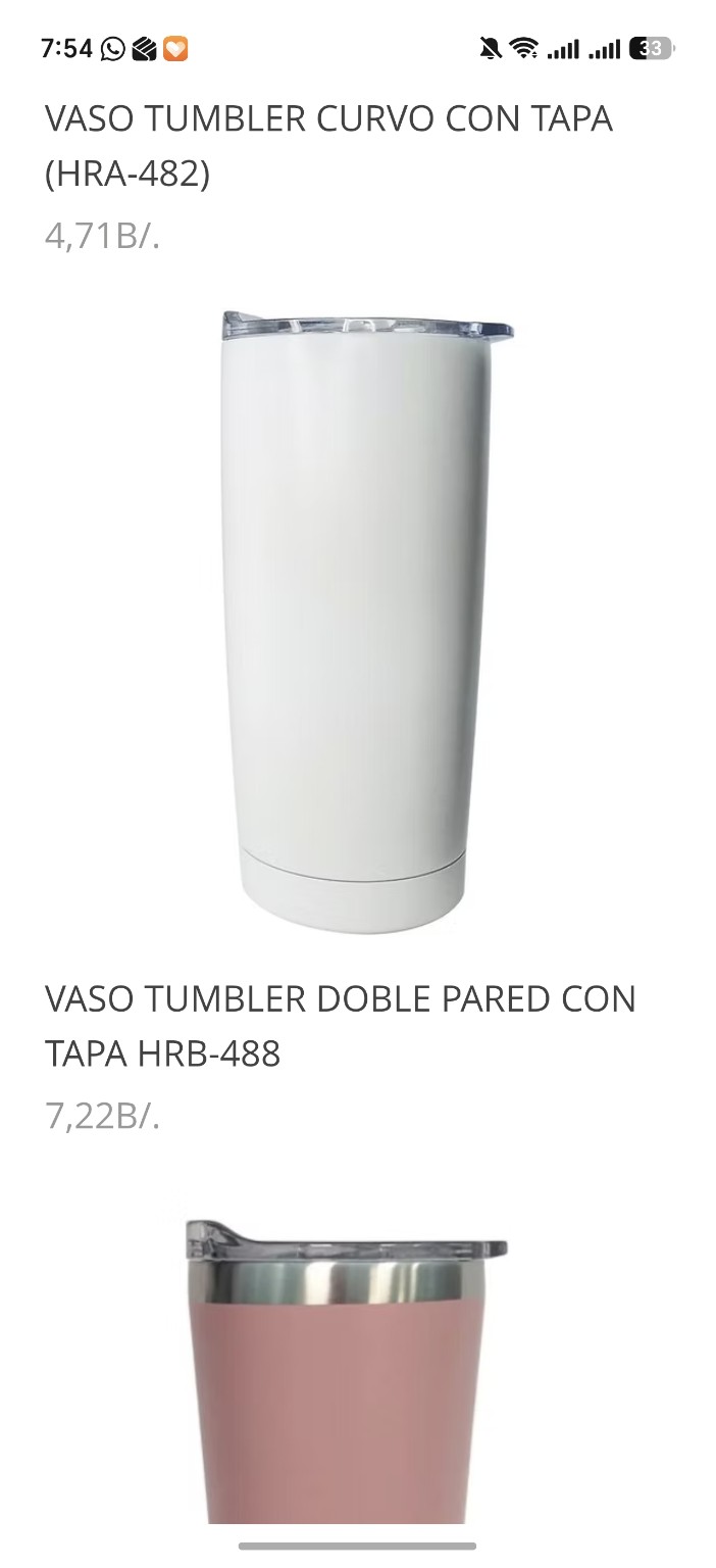 Vaso tumber